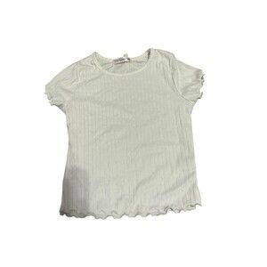 Love squared girls white baby tee size 7/8